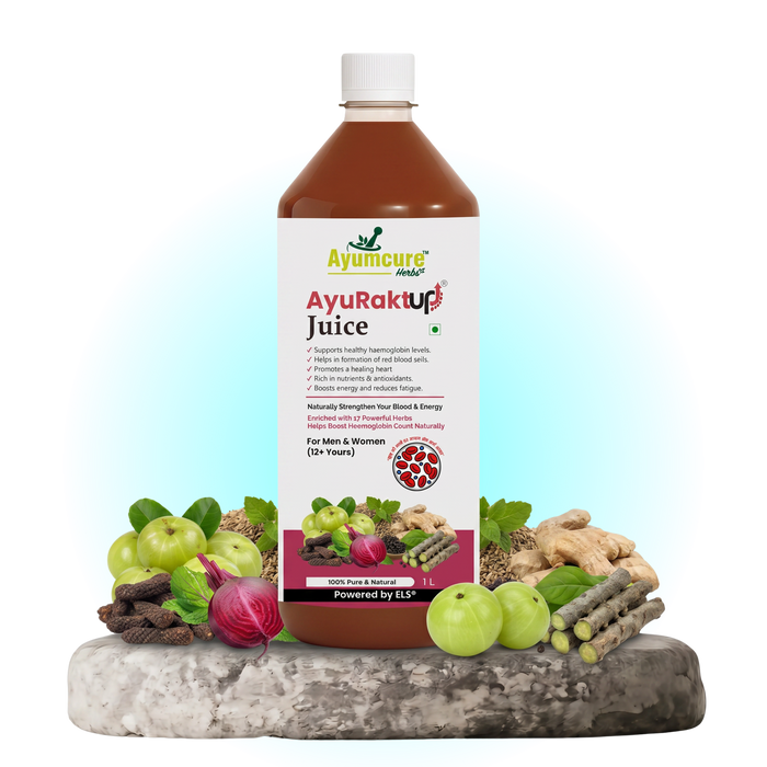 AyuRaktUp Juice โ Blood Health & Iron Support | Helps Reduce Fatigue | 100% Natural | 1L