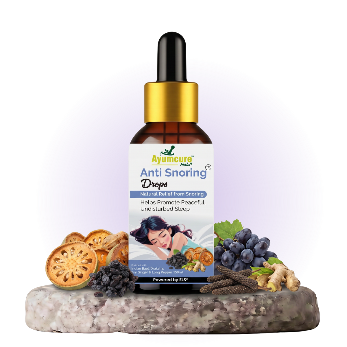 Anti-Snoring Herbal Nasal Drops | Promotes Peaceful Sleep | Men & Women