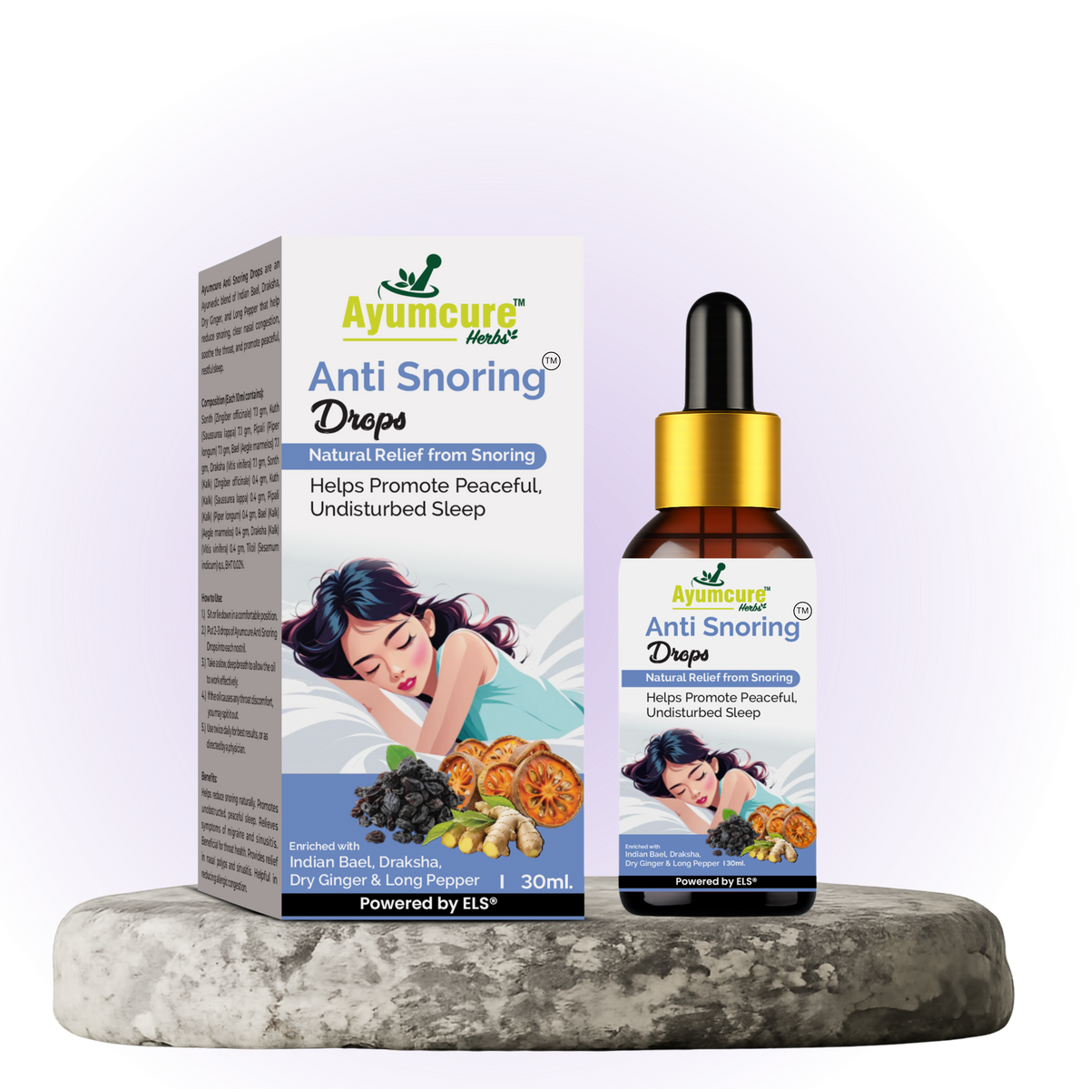 Anti-Snoring Herbal Nasal Drops | Promotes Peaceful Sleep | Men & Women