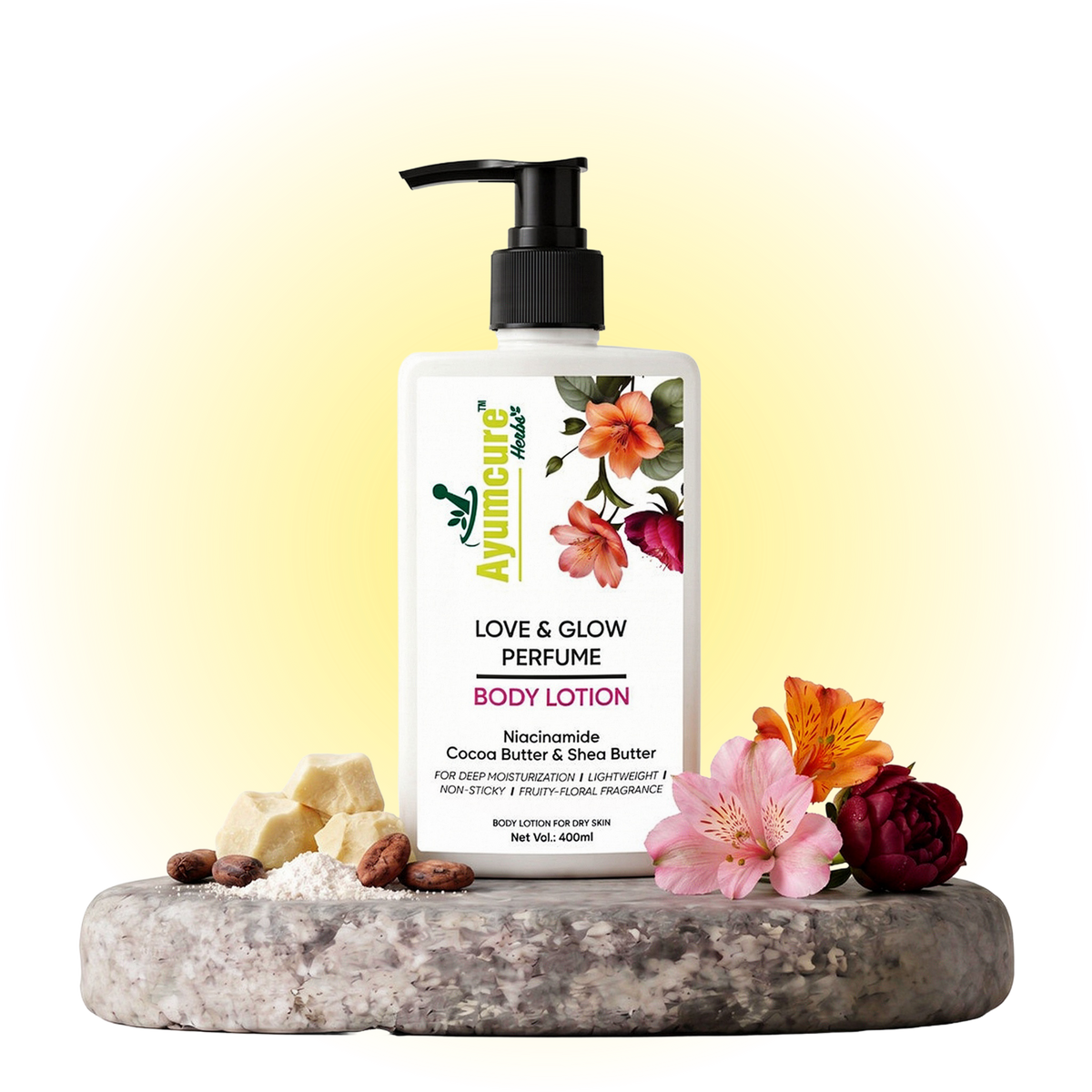 Love & Glow Perfume Body Lotion | Niacinamide & Cocoa Butter | Men & Women