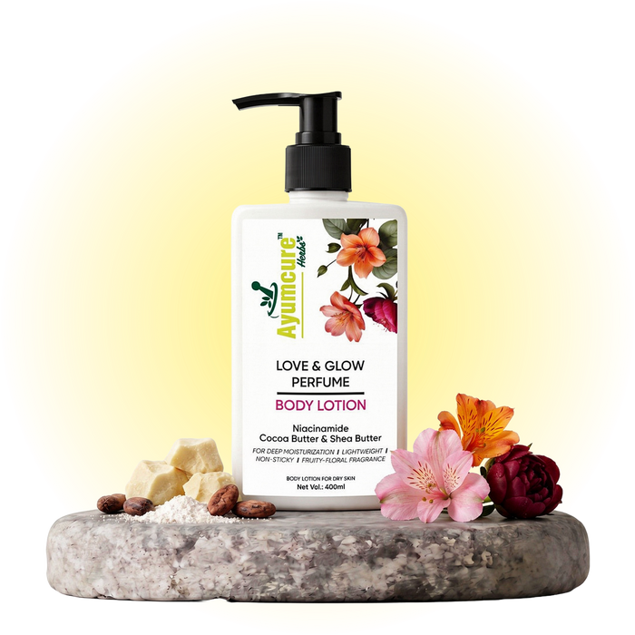 Love & Glow Perfume Body Lotion | Niacinamide & Cocoa Butter | Men & Women