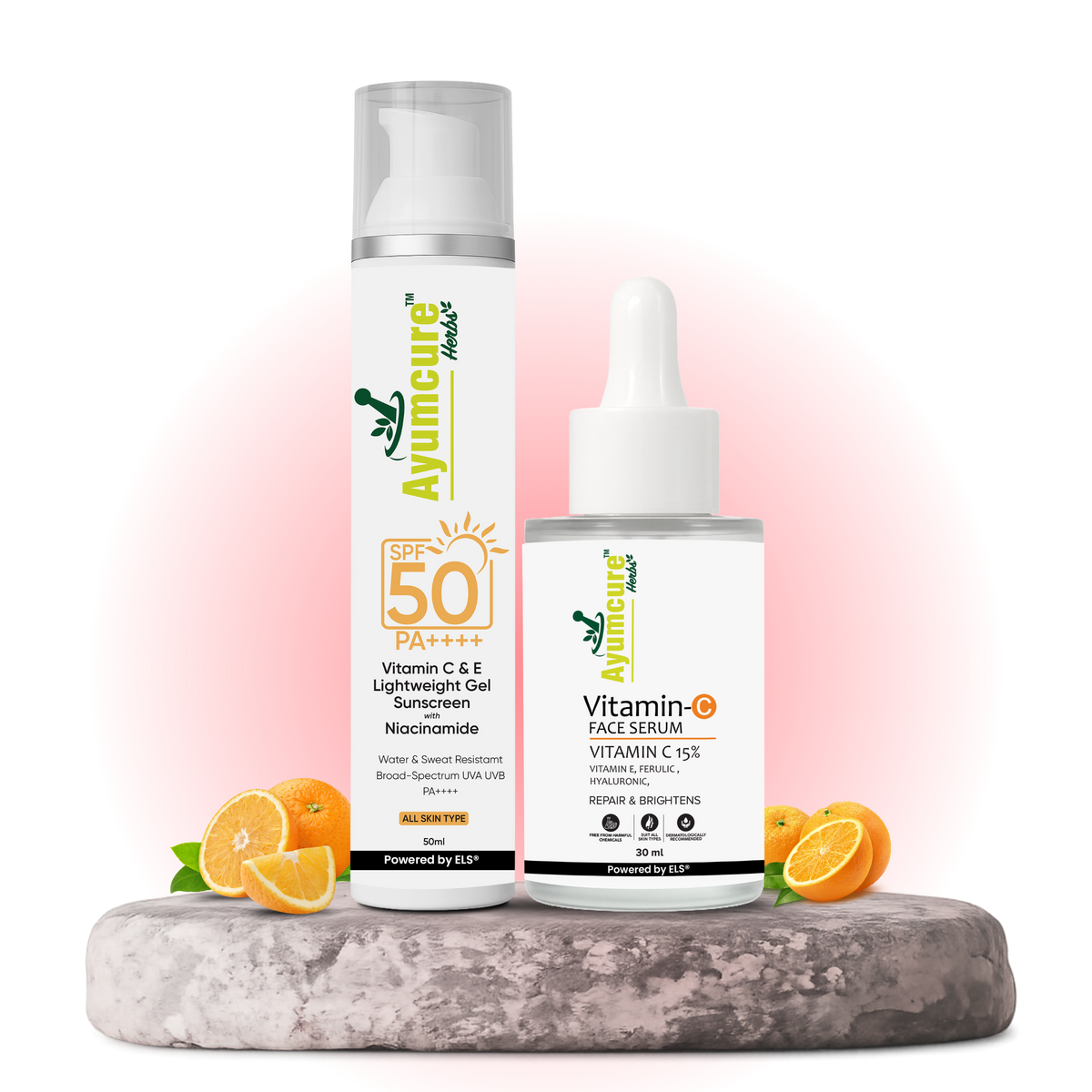 The Protect + Glow Duo — Vitamin C Serum + Vitamin C+E Sunscreen SPF 50 | Unisex