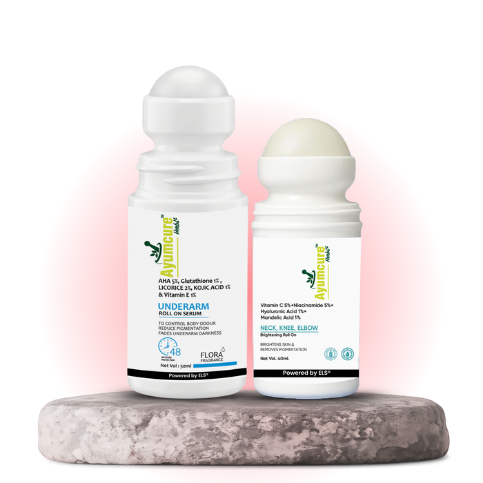 The Dark Zone Duo — Neck, Knee & Elbow Roll-On + Underarm Roll-On | All Skin Types