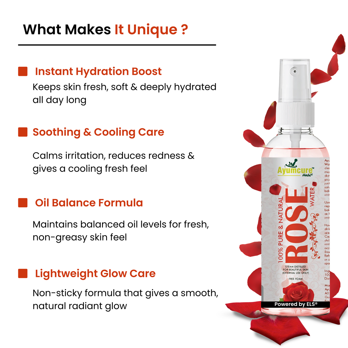 Instant Glow Combo: Multani Mitti + Rose Water + Vitamin C Serum | Men & Women
