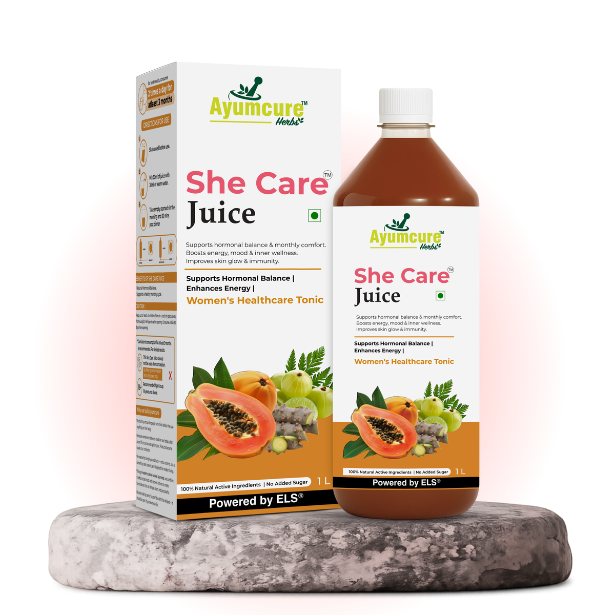 She Care Ayurvedic Juice | PCOS, PCOD & Period Pain Relief | Ayush Certified | Only For Women