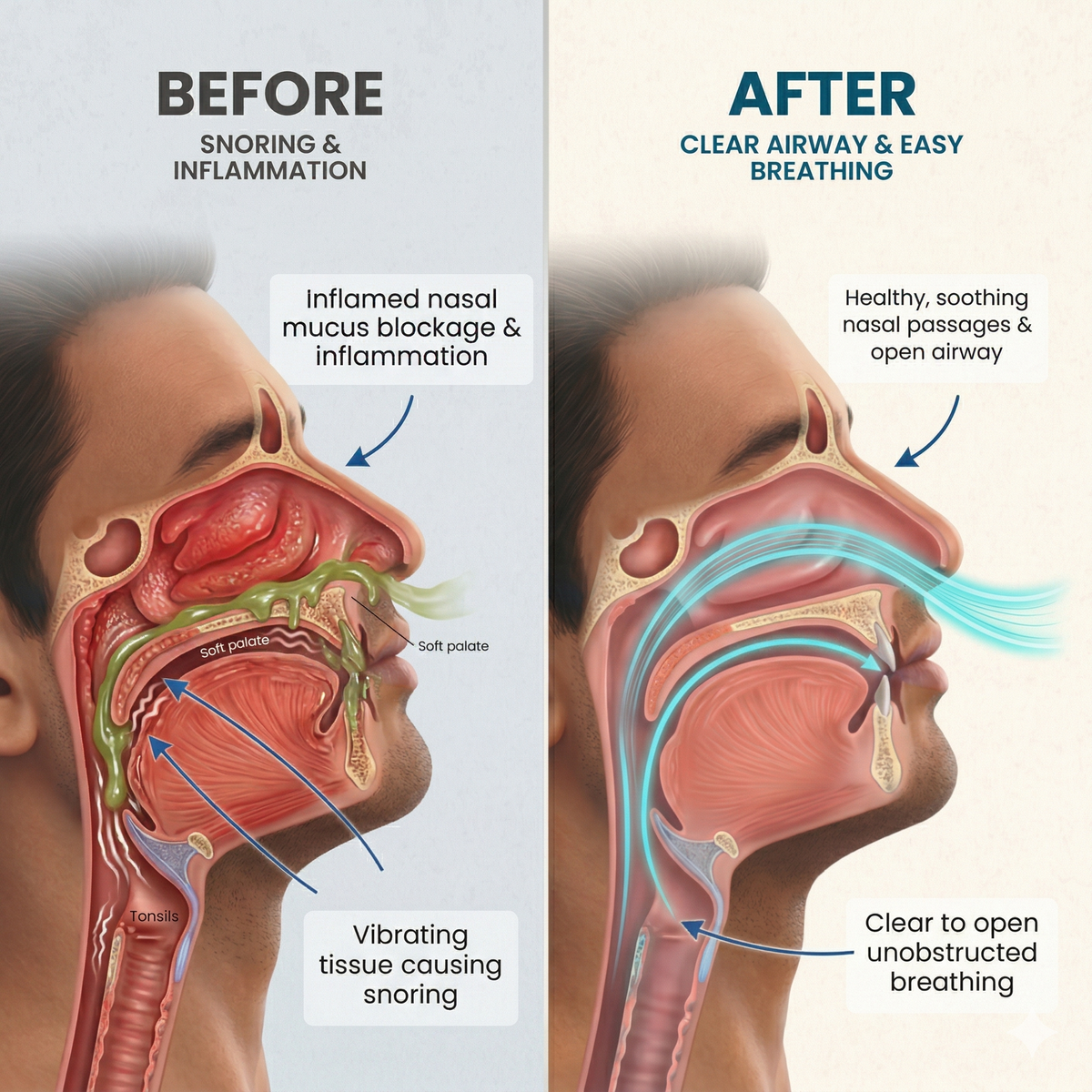 Anti-Snoring Herbal Nasal Drops | Promotes Peaceful Sleep | Men & Women