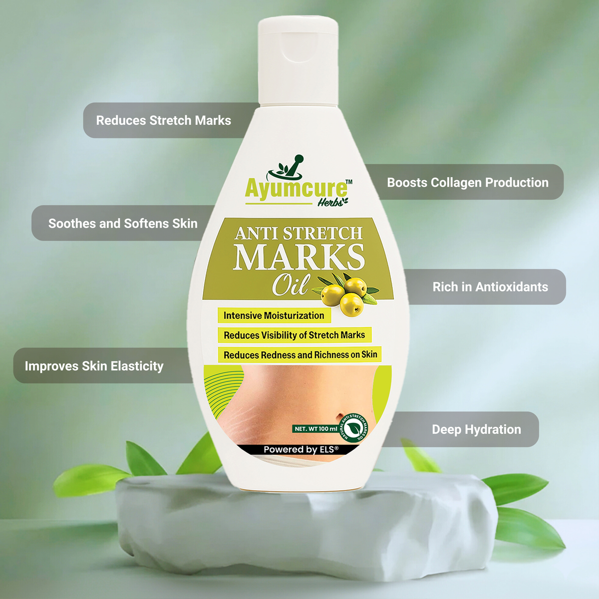 Stretch Mark Solution Oil Scar Removal & Skin Elasticity For Women