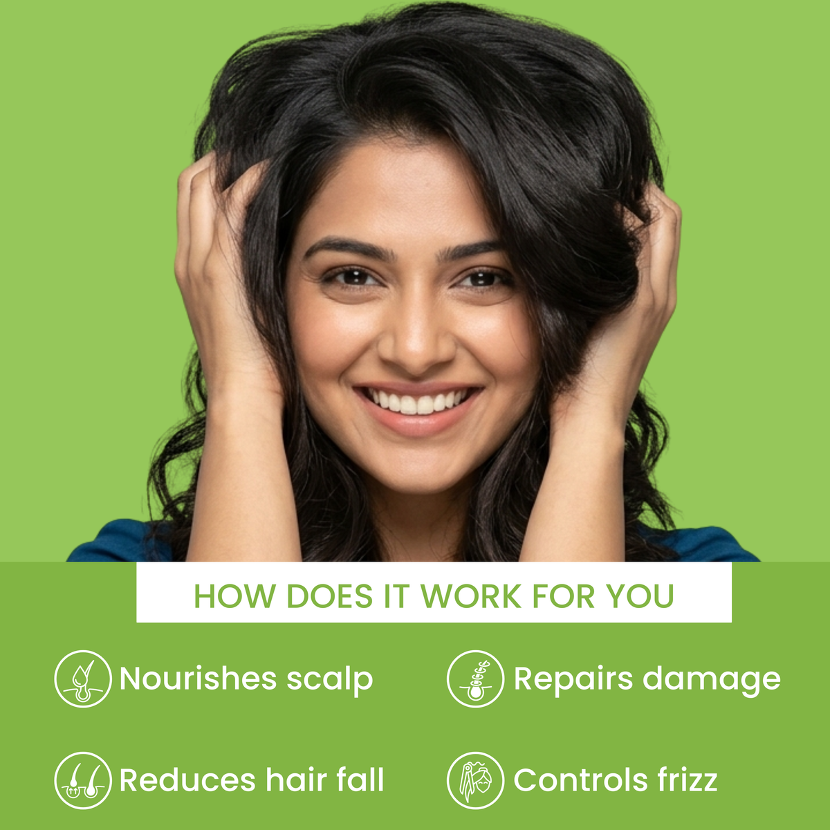 Hair Oil, 1% Sea Buckthorn, 20% Brahmi, 8% Bhringraj, 2% Shikakai, Men & Women