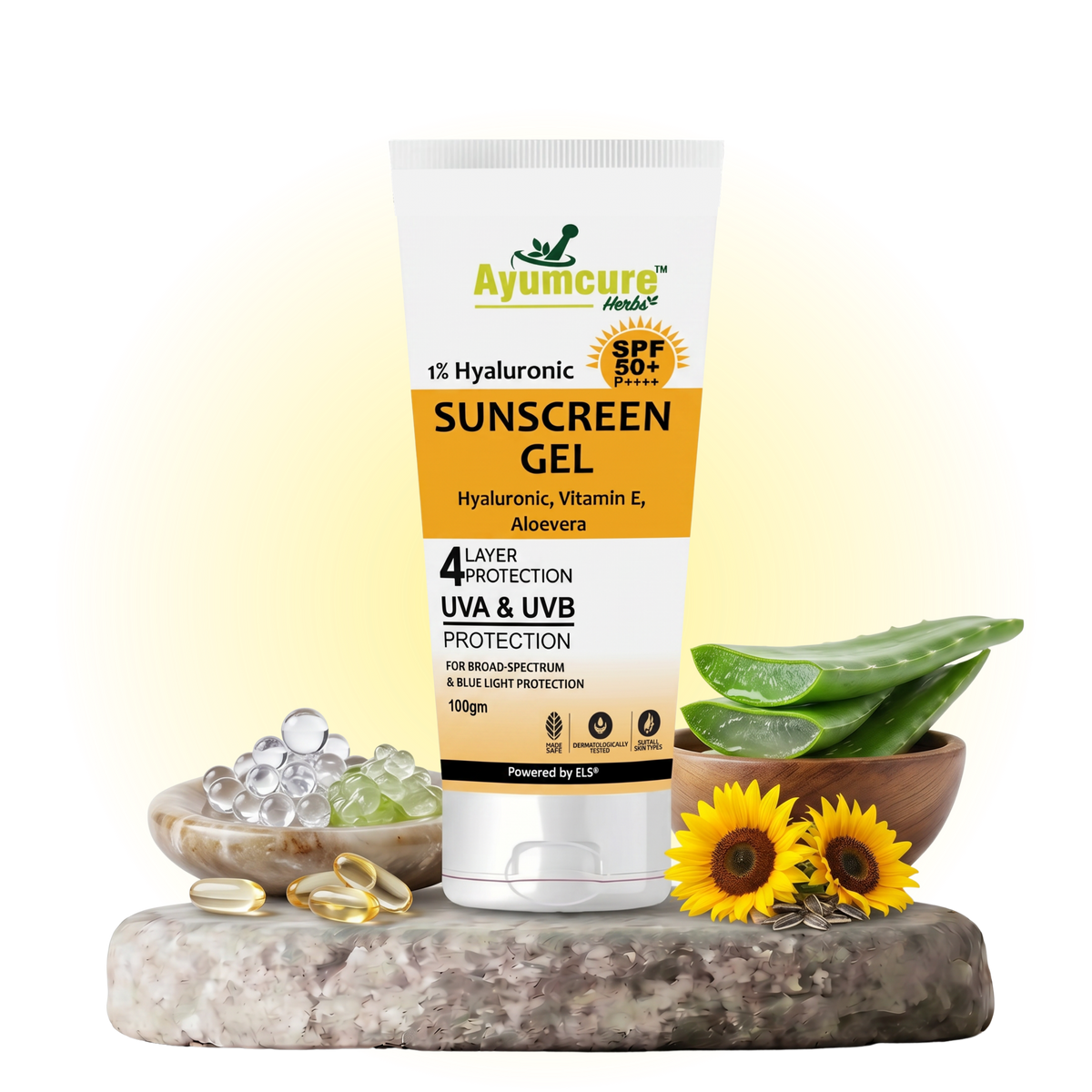 Hyaluronic Acid 1% Sunscreen SPF 50 PA++++ | No White Cast | Oily & Acne-Prone Skin