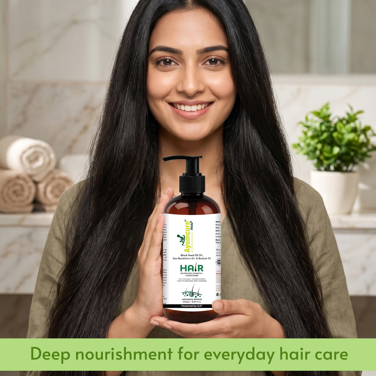 3% Black Seeds Oil + 2% Sea Buckthorn Shampoo + Conditioner | Hair Growth | Unisex