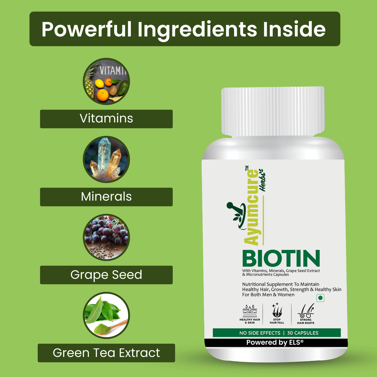 Hair Growth Kit: Shampoo + Conditioner + Oil + Biotin Serum | Men & Women