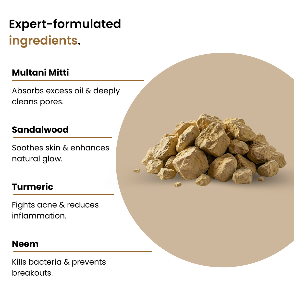 The Clay + Tone Duo — Multani Mitti & Sandalwood Face Pack + Rose Toner | Unisex