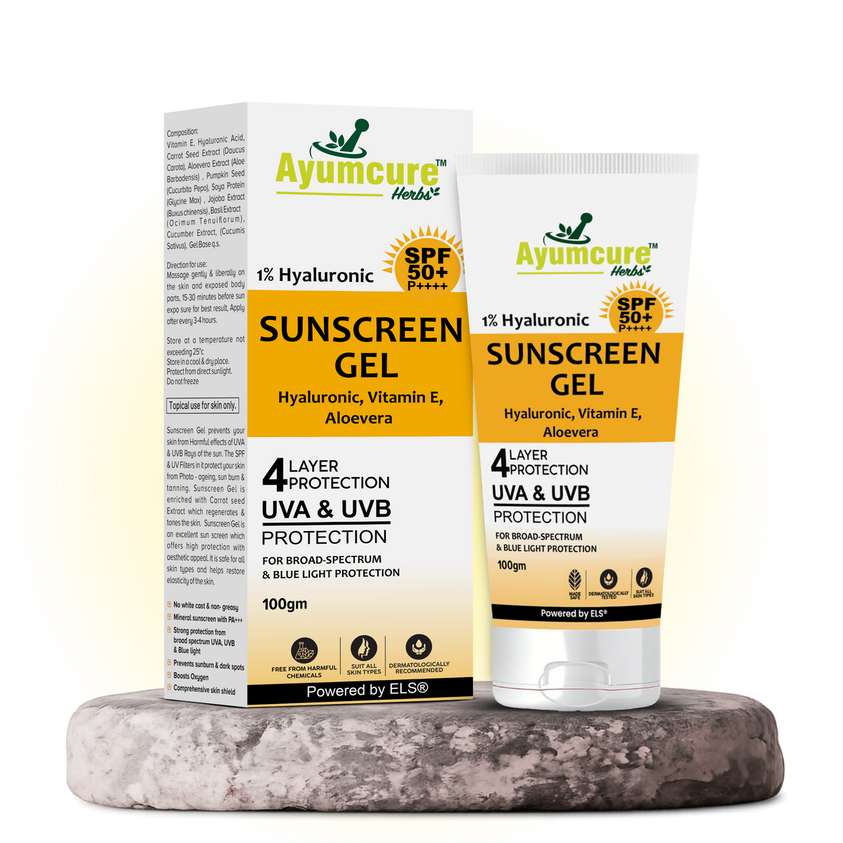 Hyaluronic Acid 1% Sunscreen SPF 50 PA++++ | No White Cast | Oily & Acne-Prone Skin
