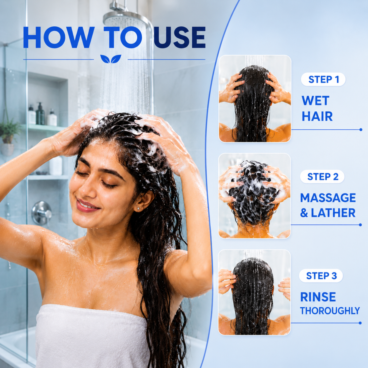 RepairLuxe Professional Repair Shampoo |With Fenugreek, Rosemary & Saw Palmetto | SLS Free