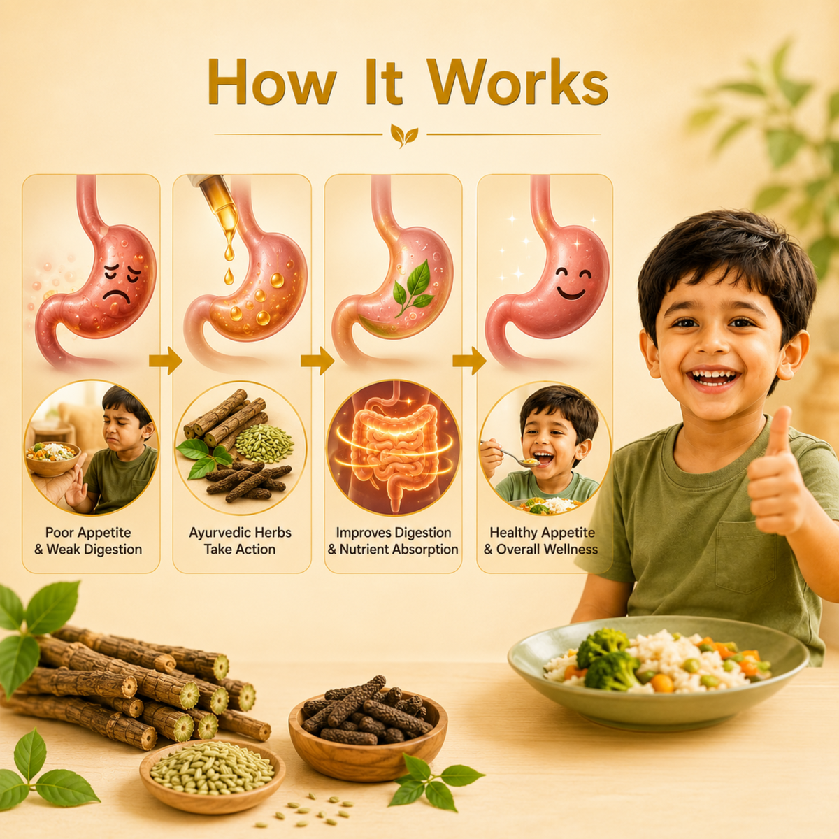 Kids Annaruchi Drops – Appetite & Digestive Support | Ayurvedic, for Children 1-12 Years