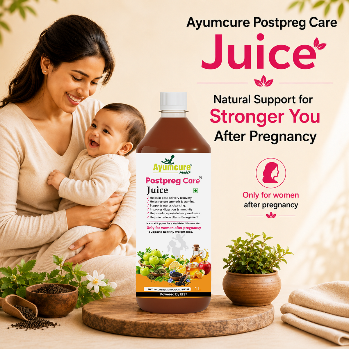 Postpreg Care Juice – Post-Pregnancy Recovery & Belly Fat Reduction | Only For Women