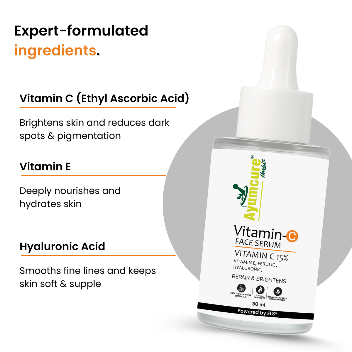 Instant Glow Combo: Multani Mitti + Rose Water + Vitamin C Serum | Men & Women