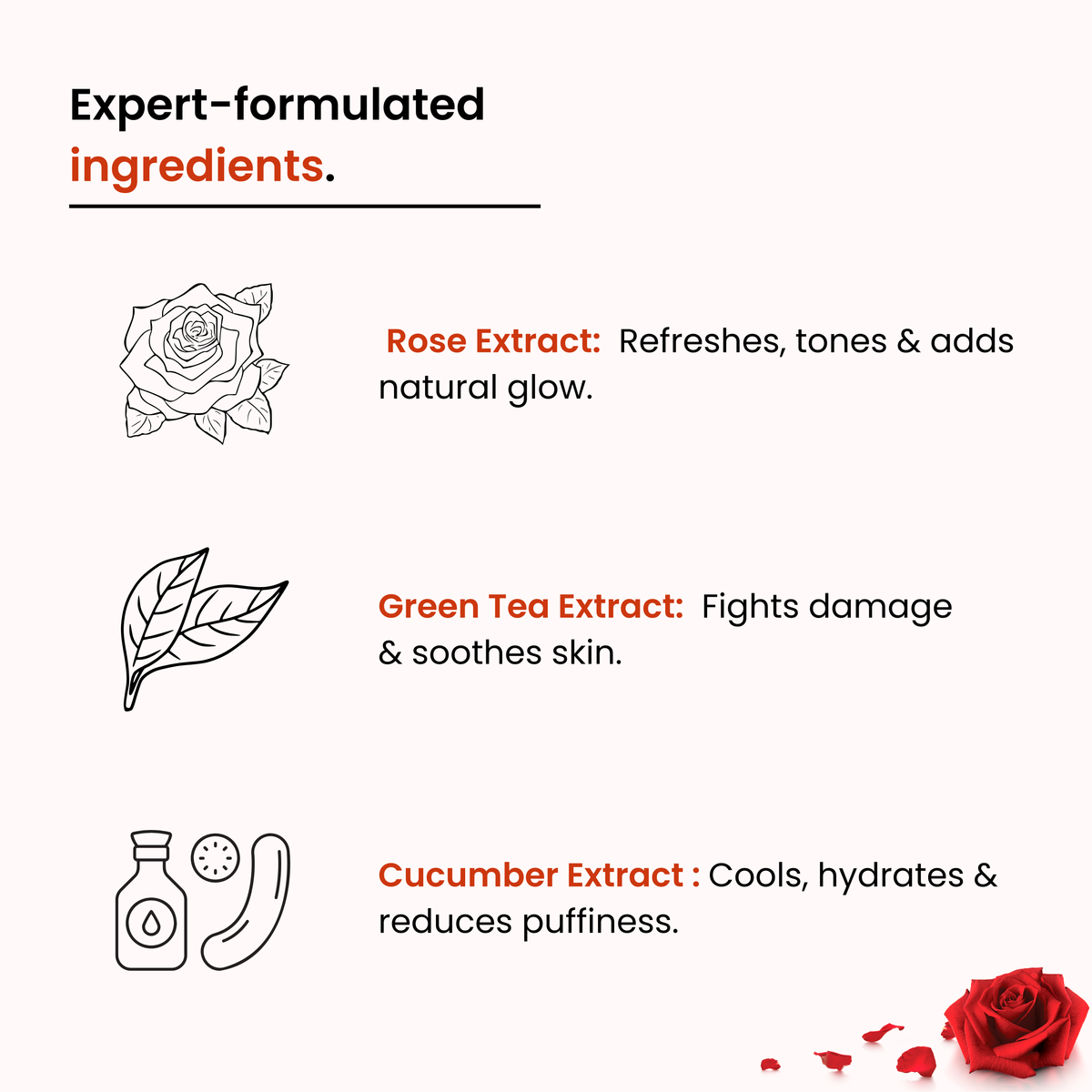 Glassy Glow Kit: Rose Water + Orange Scrub + Glutathione Cream | Men & Women