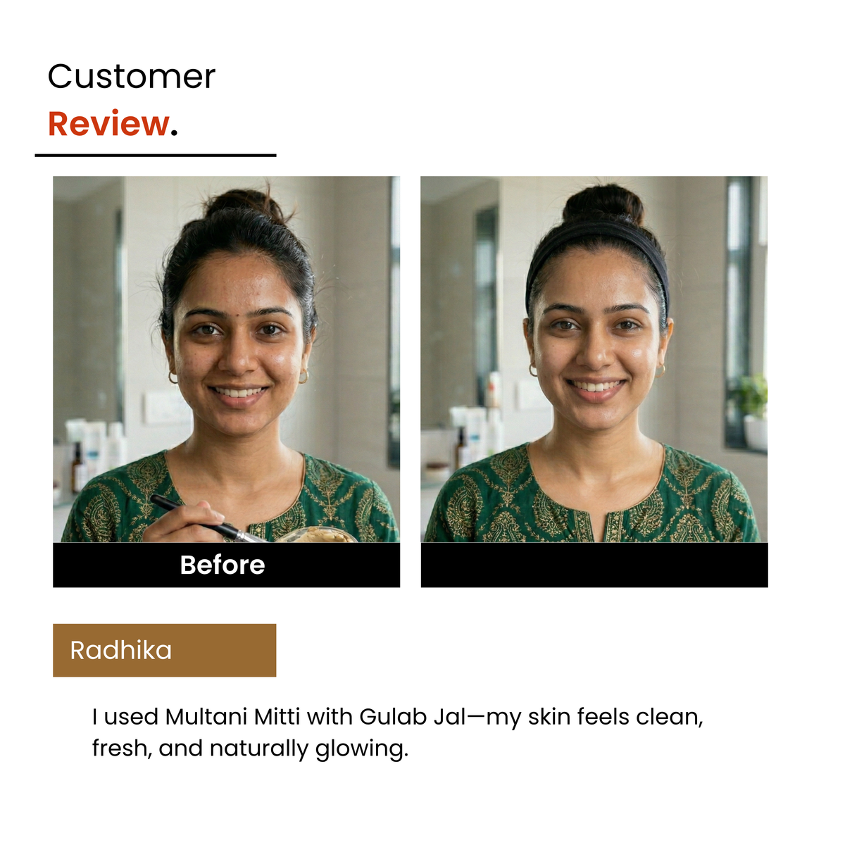 The Clay + Tone Duo — Multani Mitti & Sandalwood Face Pack + Rose Toner | Unisex