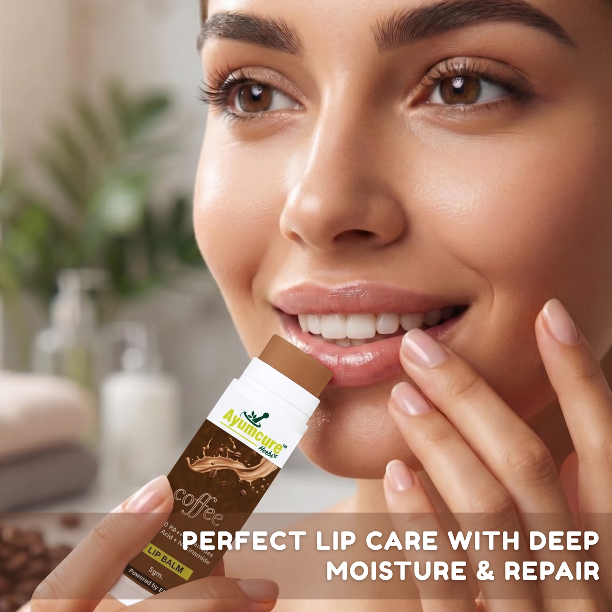 Strawberry & Coffee Brightening Lip Balm Combo | Repairs Dark & Dry Lips | Women