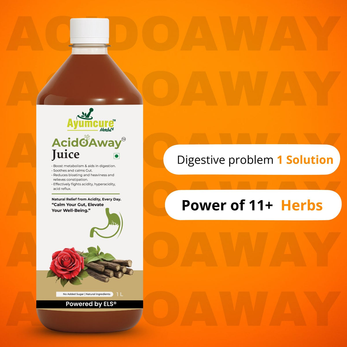 Acido Away Ayurvedic Juice | Acidity & Gas Relief | For Men & Women