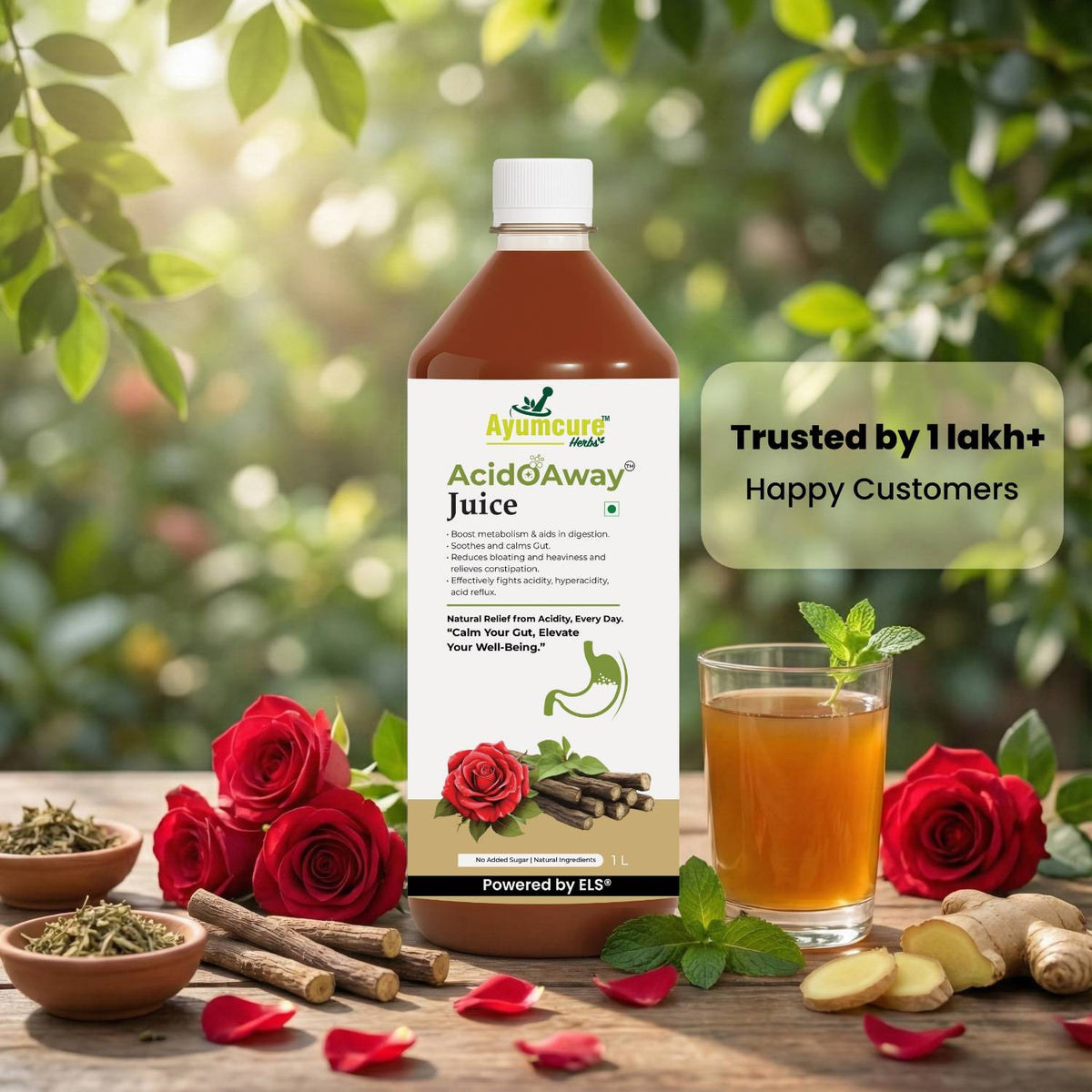 Acido Away Ayurvedic Juice | Acidity & Gas Relief | For Men & Women
