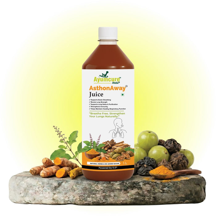AsthonAway Ayurvedic Asthma & Respiratory Support Juice | Men & Women