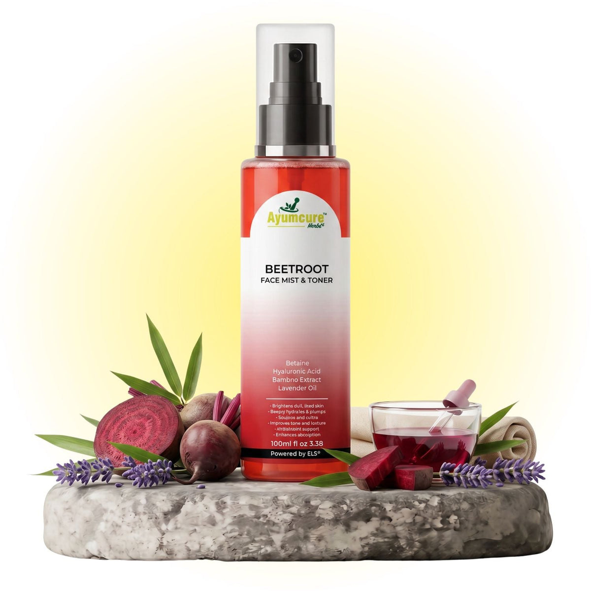 Beetroot Hyaluronic Face Mist & Toner | Glowing Skin | Unisex