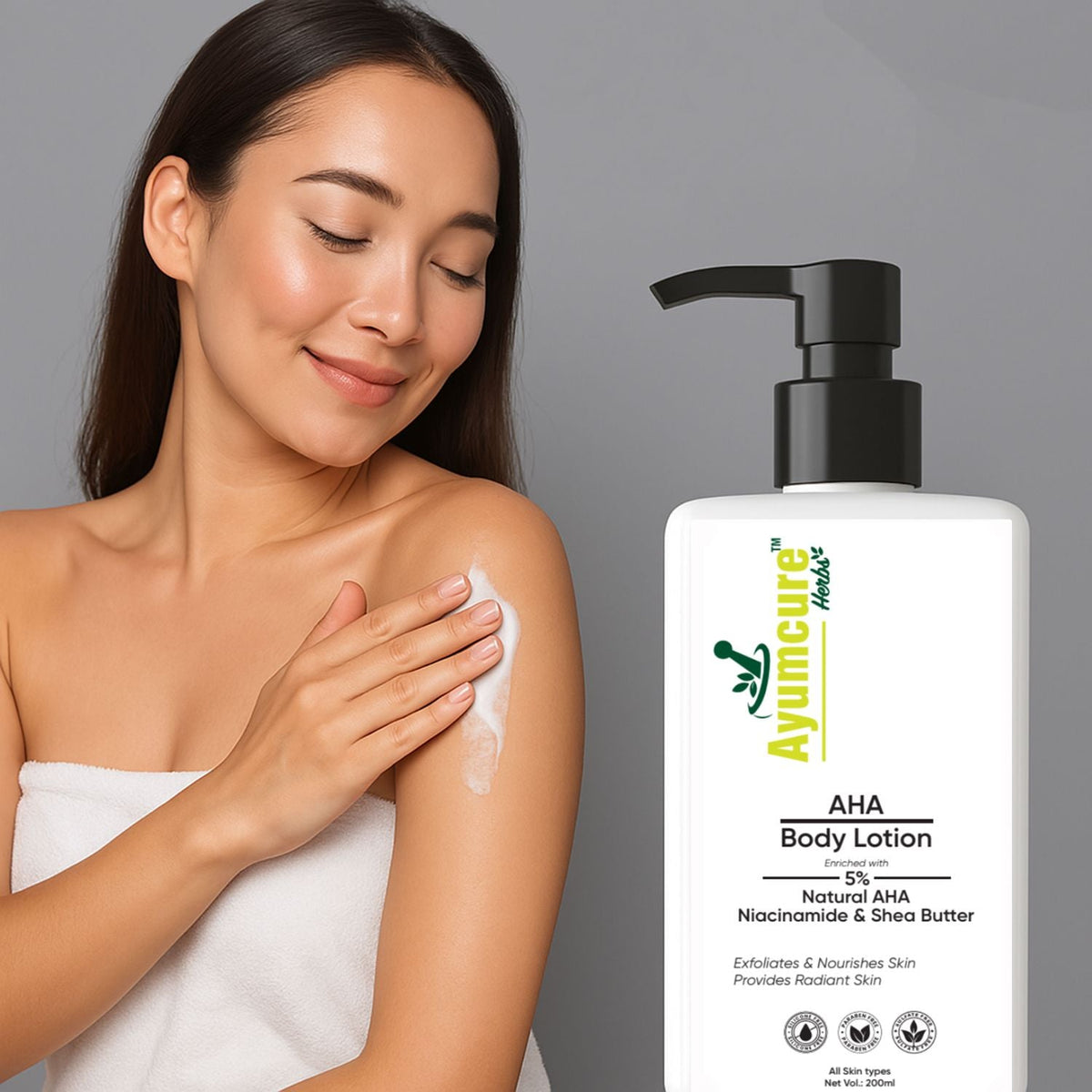 AHA 5% Body Lotion | Exfoliates Dead Skin, Deep Nourishment | Men & Women