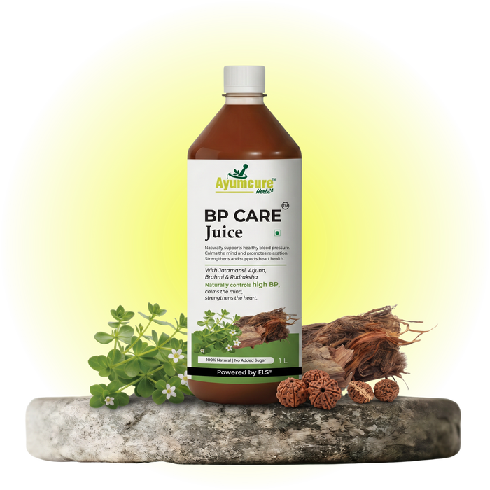 BP Care Ayurvedic Juice “ Manages High Blood Pressure,Sugar Free,Men & Women