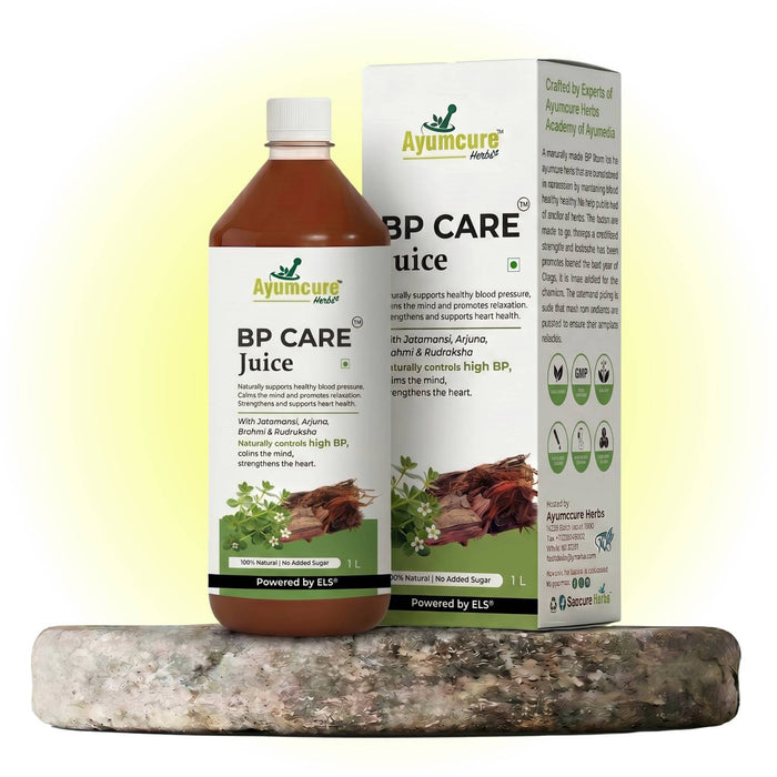 BP Care Ayurvedic Juice “ Manages High Blood Pressure,Sugar Free,Men & Women