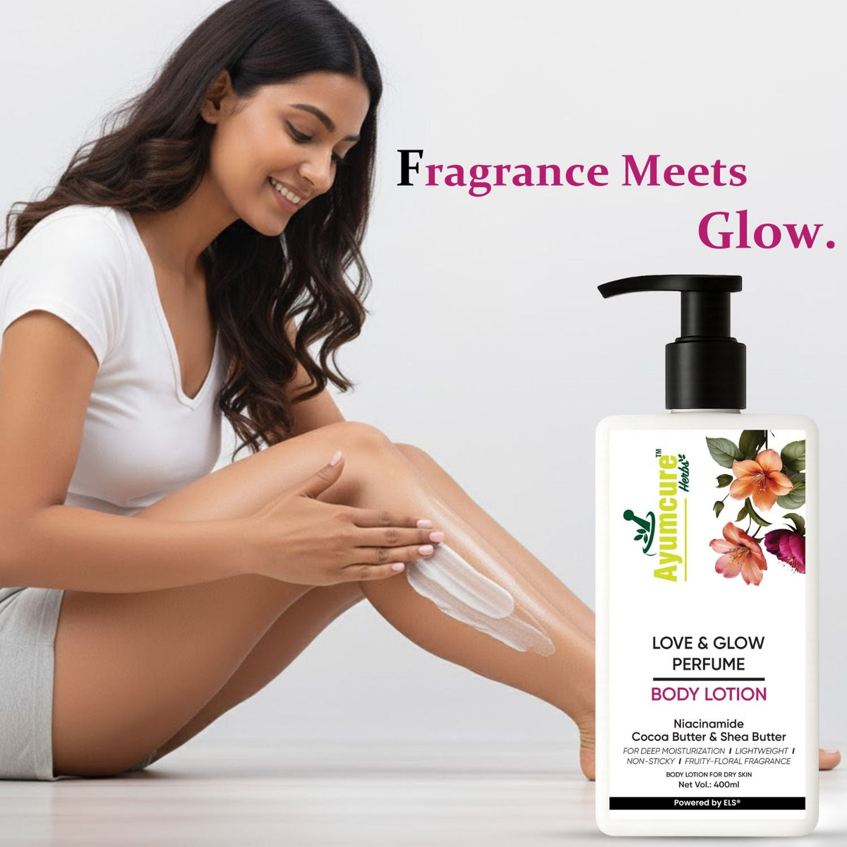 Love & Glow Perfume Body Lotion | Niacinamide & Cocoa Butter | Men & Women