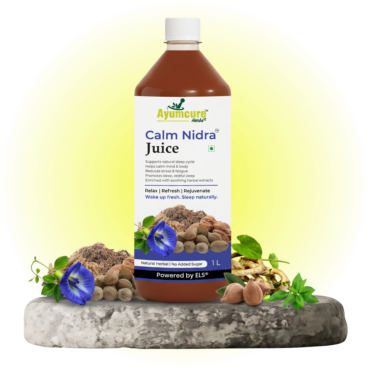 Calm Nidra – Herbal juice for deep, restful sleep. Suitable for men and women