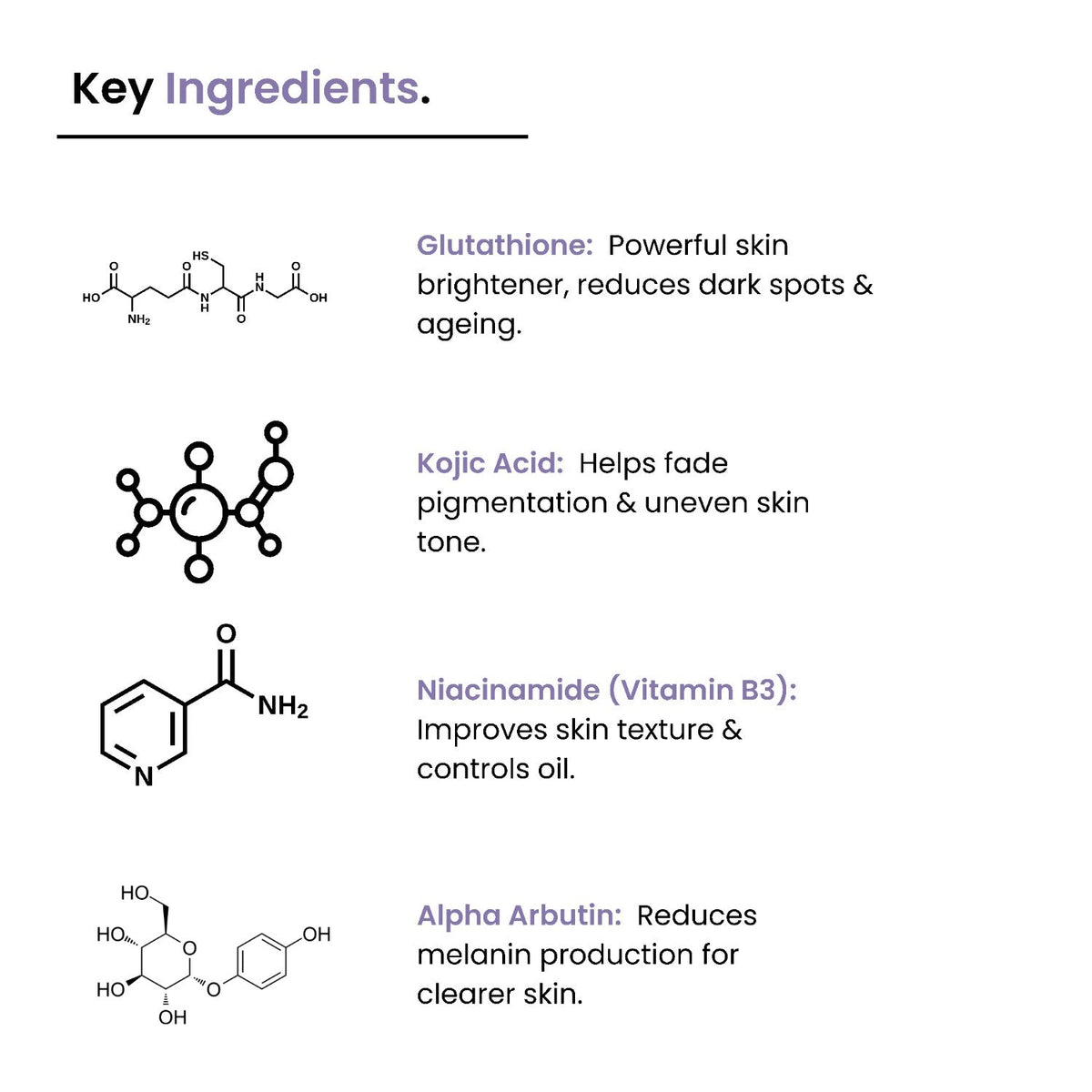 Glutathione & Niacinamide Cream | Kojic Acid + Vit C & E | All Skin Types