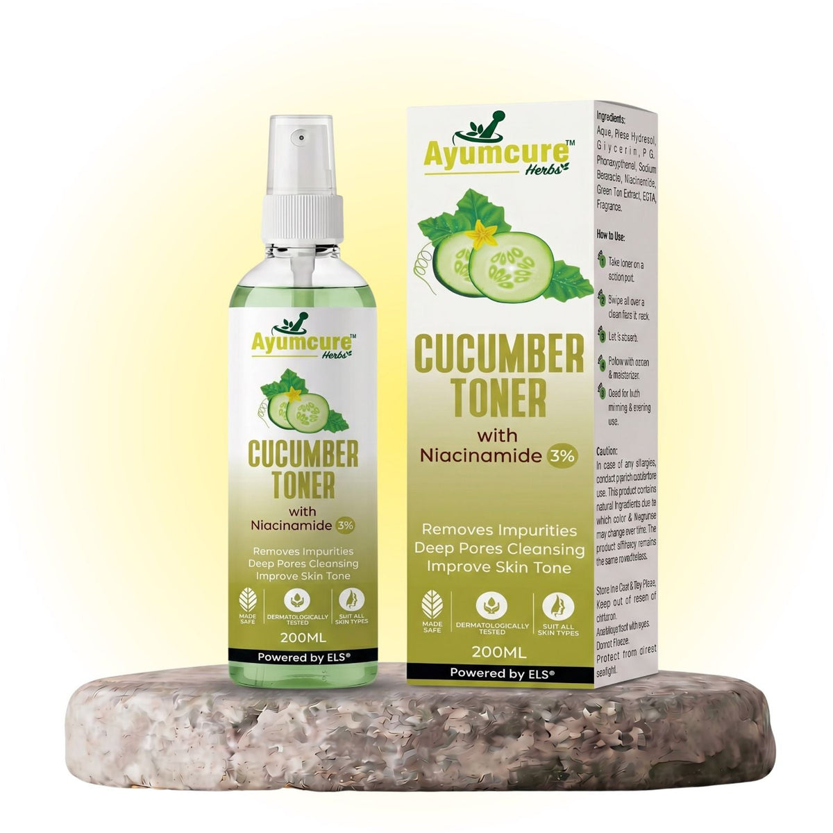 Cucumber & Niacinamide Pore-Tightening Face Toner | Unisex | All Skin Types