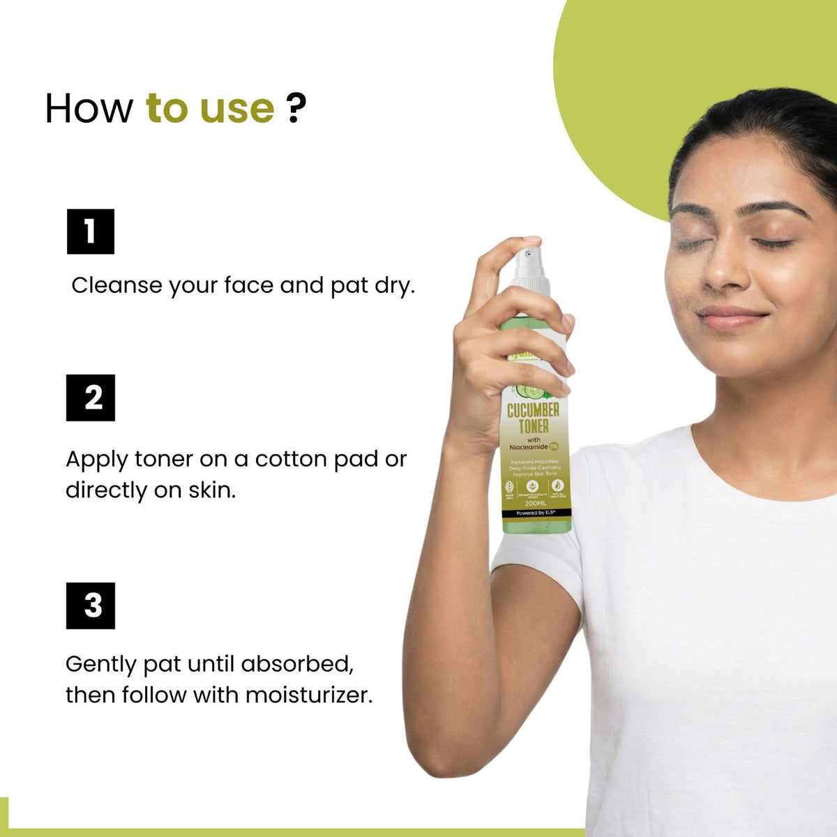 Cucumber & Niacinamide Pore-Tightening Face Toner | Unisex | All Skin Types
