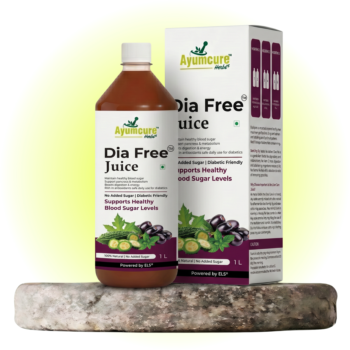Dia Free Ayurvedic Juice, Amla, Karela, Jamun & Tulsi, Men & Women