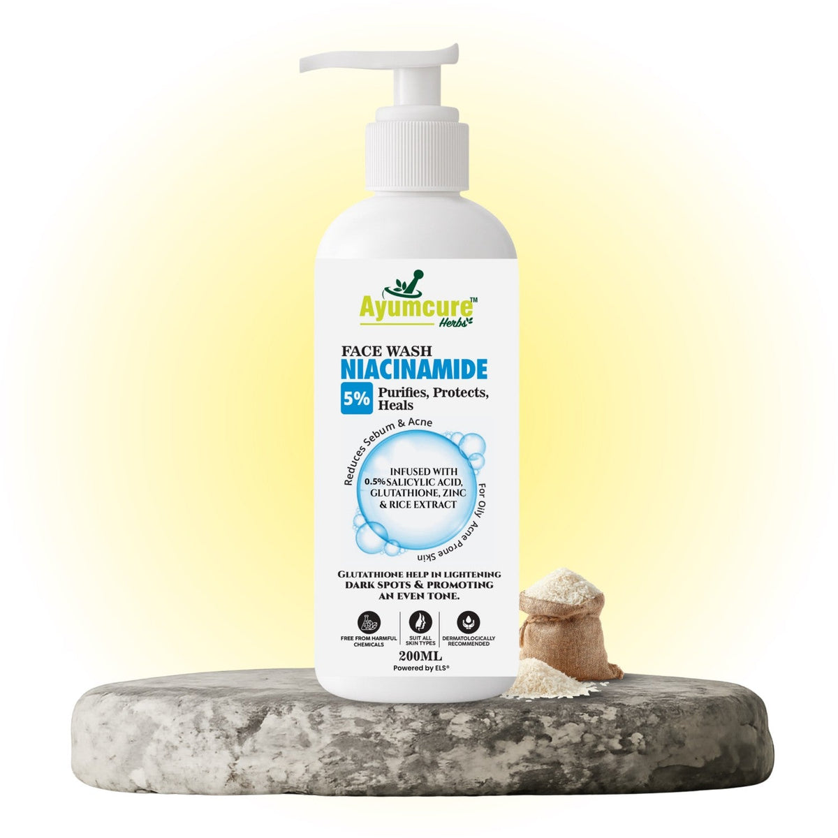 5% Niacinamide Face Wash | Salicylic Acid, Glutathione & Zinc | Men & Women