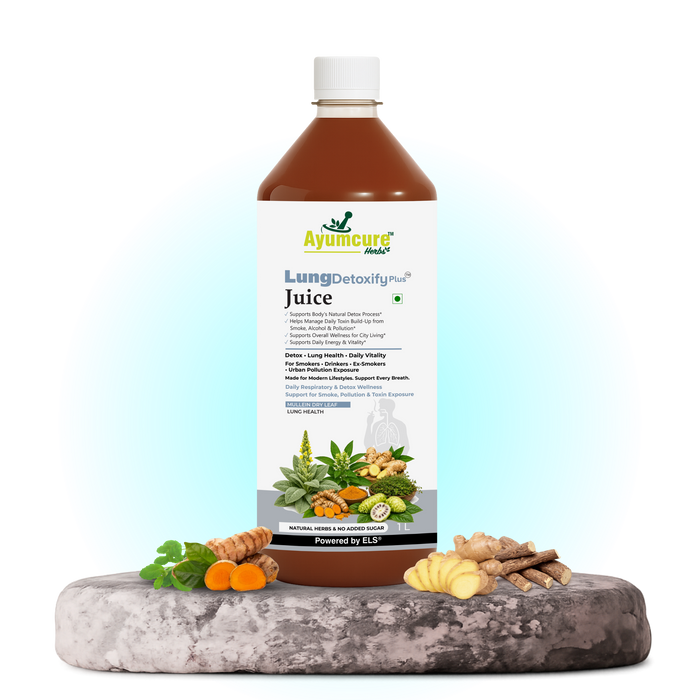 LungDetoxify Plus Juice – Lung Health & Respiratory Support | 22 Herbs with Mullein Leaf Extract | No Added Sugar