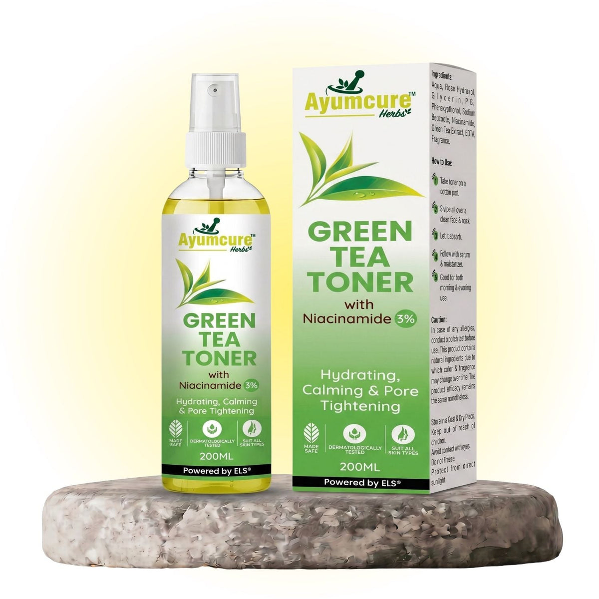 Green Tea & Niacinamide Pore-Tightening Face Toner | Normal & Oily Skin | Unisex