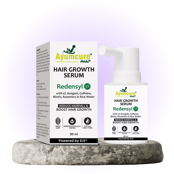 Hair Growth Serum, Biotin, Caffeine, Rice Water & Rosemary, Men & Women