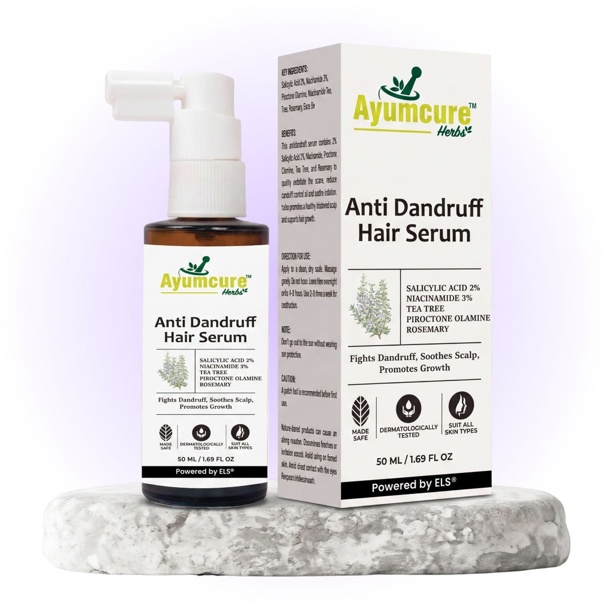 Anti-Dandruff Hair Serum | 2% Salicylic Acid, 3% Niacinamide & Tea Tree | Unisex