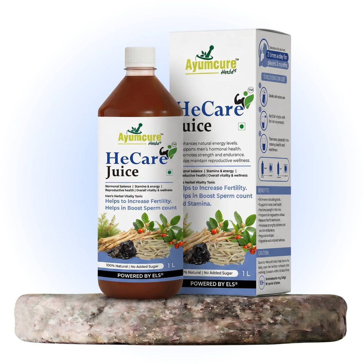 HeCare Ayurvedic Men's Vitality & Fertility Support Juice | Only For Men