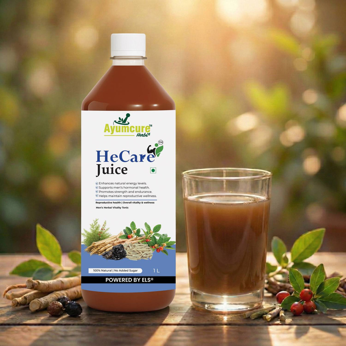 HeCare Ayurvedic Men's Vitality & Fertility Support Juice | Only For Men