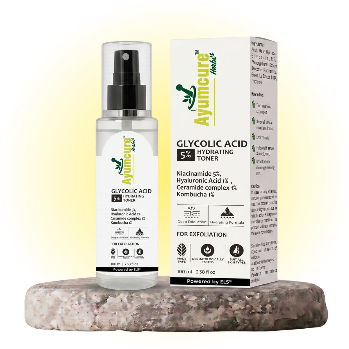 Glycolic Acid 5% Toner | 5% Niacinamide + 1% Hyaluronic Acid | All Skin Types