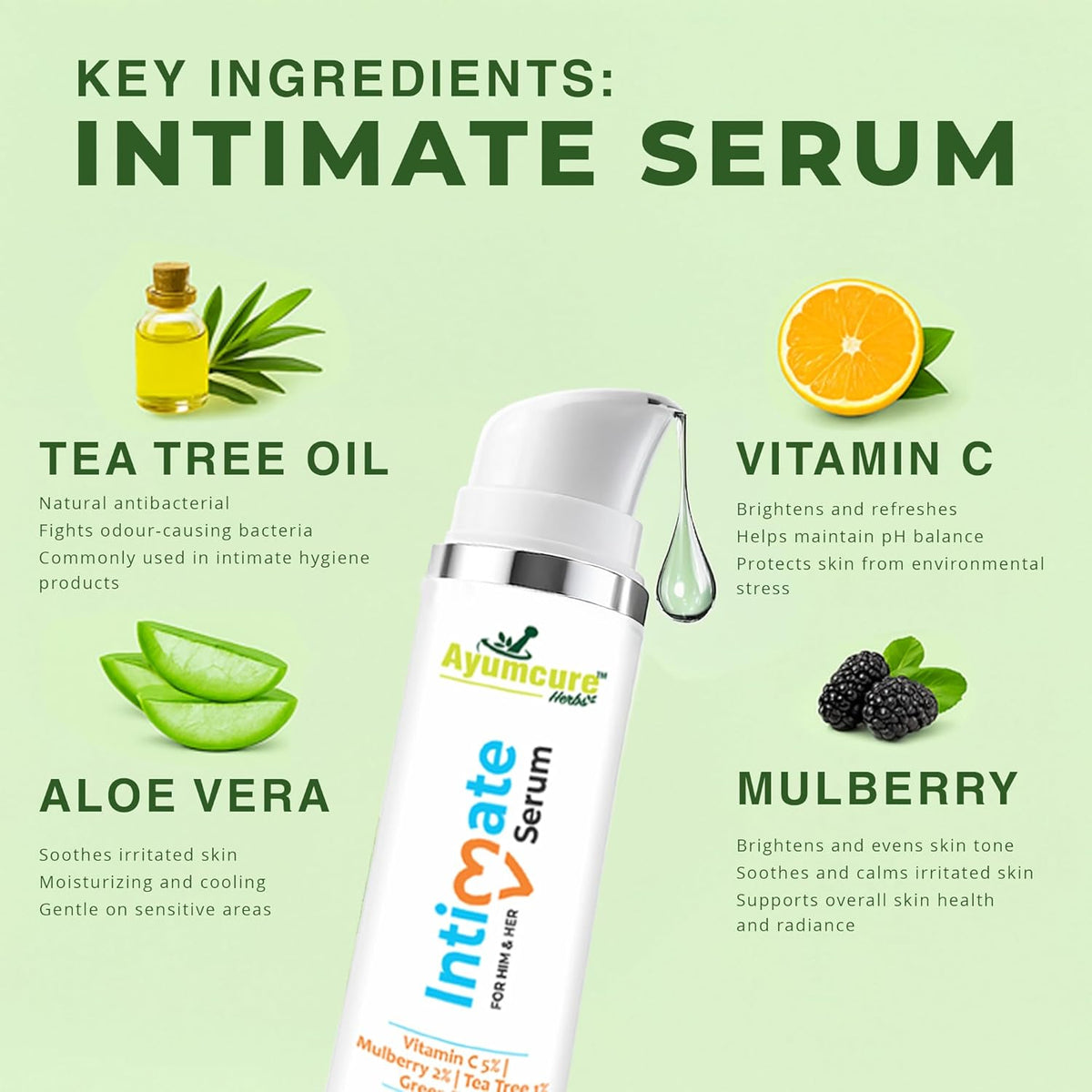 Intimate Brightening Serum | Soothing, Odour-Control & Deep Moisturization | Unisex