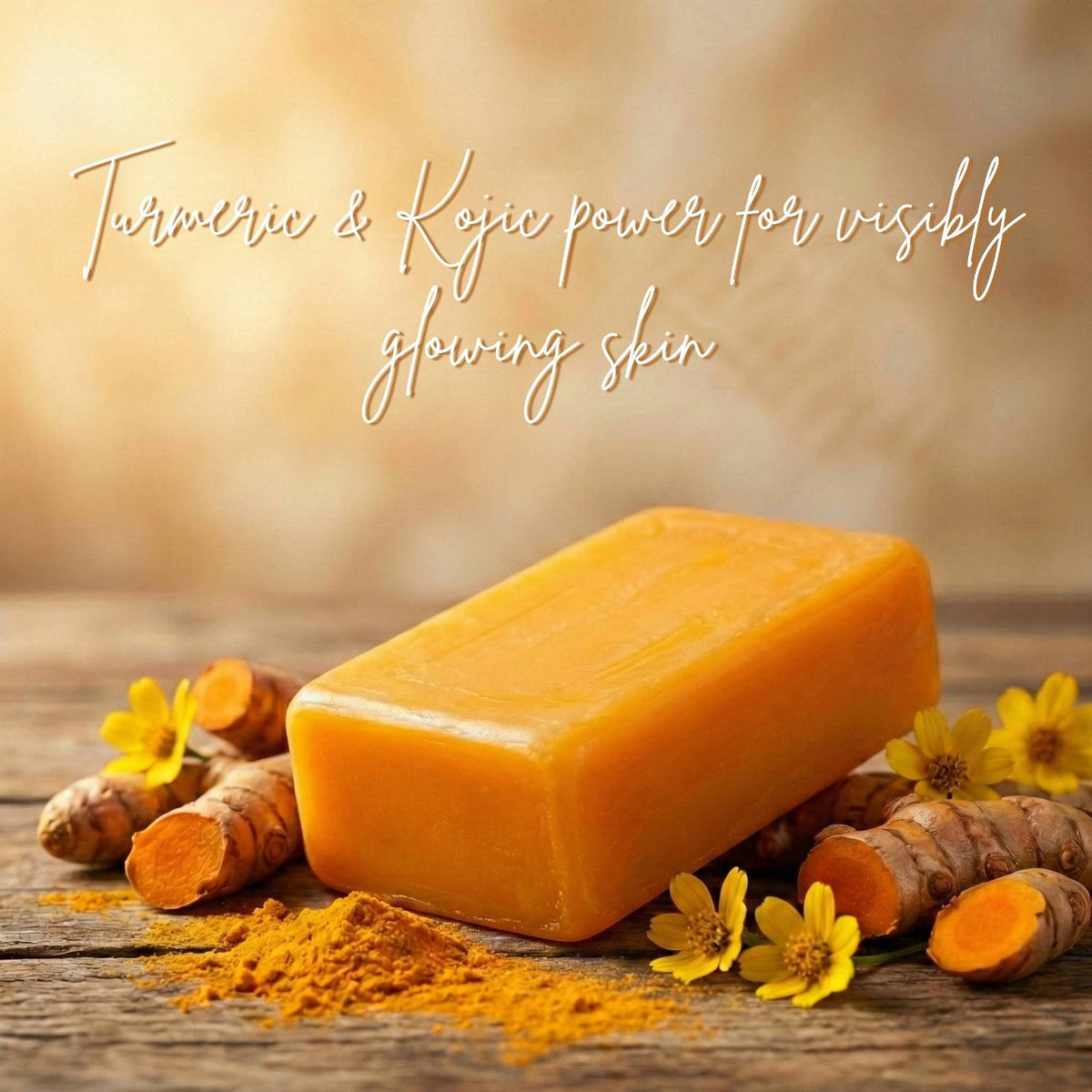 Kojic Acid & Turmeric Soap | Niacinamide, Vit C & Shea Butter | Face & Body