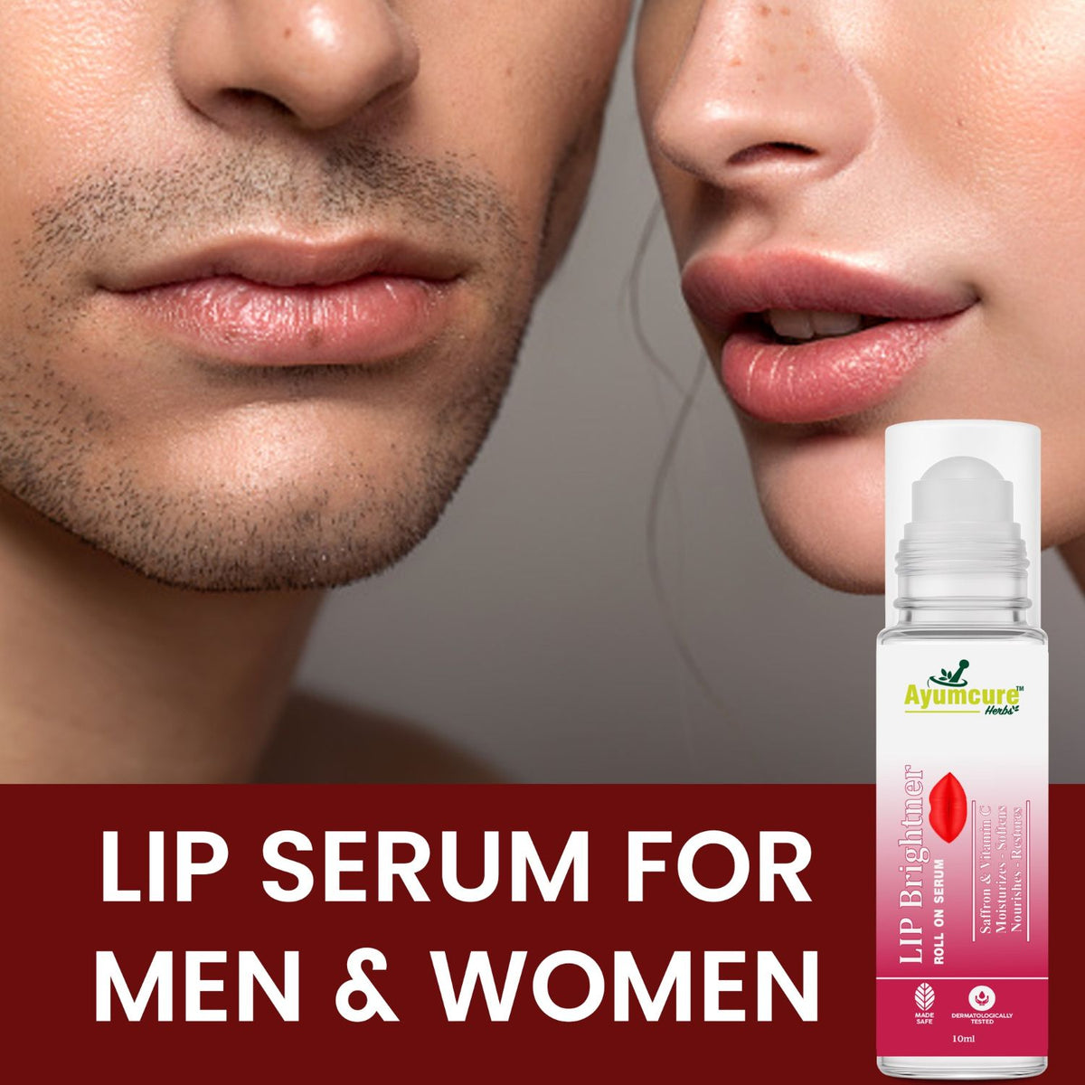 Lip Brightener Roll-On Serum | Moisturizes & Restores Natural Lip Color | Unisex