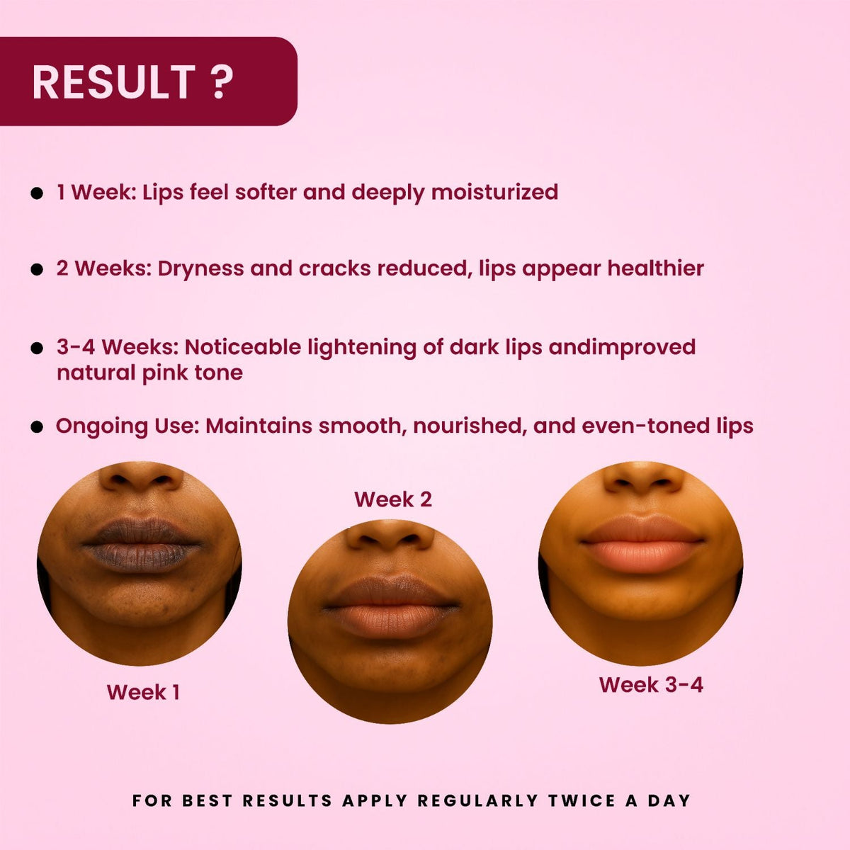 Lip Brightener Roll-On Serum | Moisturizes & Restores Natural Lip Color | Unisex
