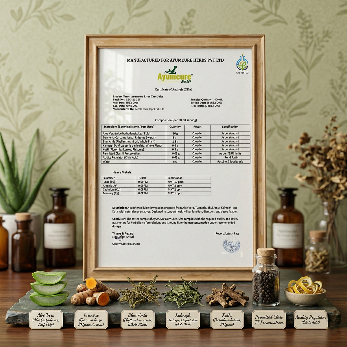 Liver Care Juice – Aloe Vera, Turmeric, Bhui Amla & Kalmegh | Men & Women